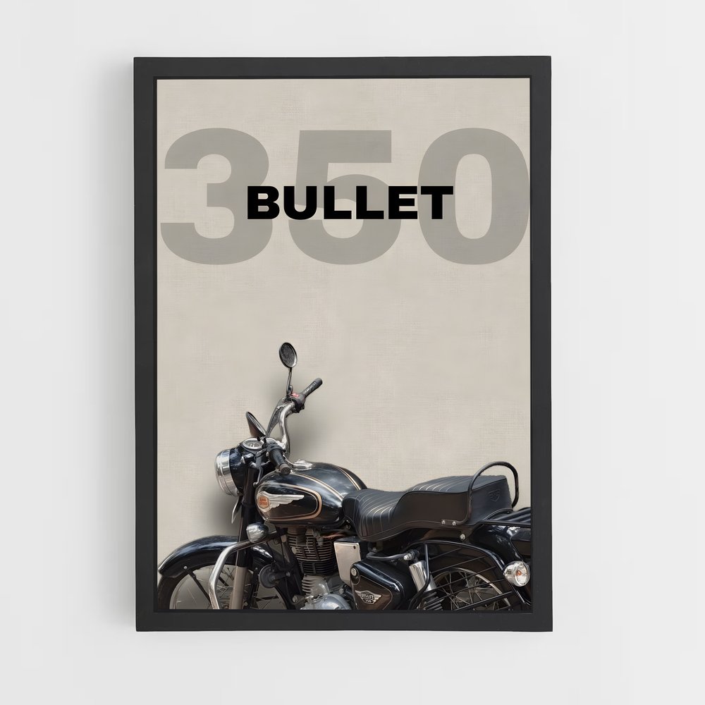 Poster Éblouissant Bullet – affiche Royal Enfield (vue 2)